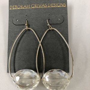 Deborah Grivas Designs Austrian Crystal Hoops, NWT-Boutique